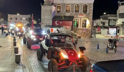 Bodrum Offroad Kulübü, Pençe Kilit Harekatı’nda şehit olan askerler için konvoy düzenledi