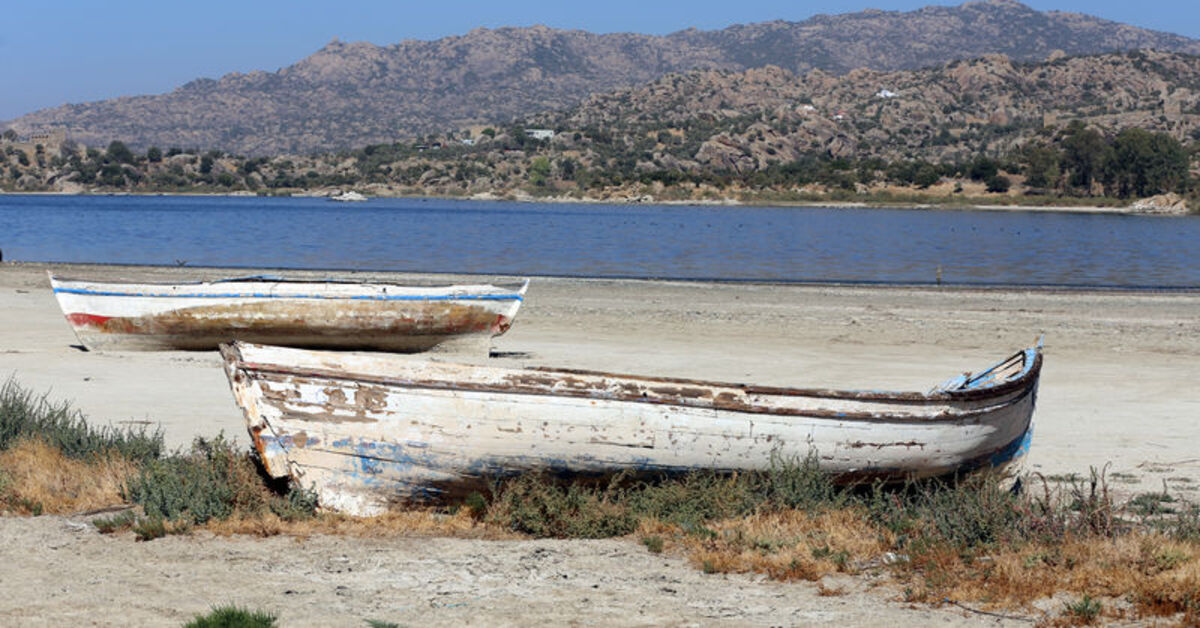 Ege’nin en büyük doğal gölü Bafa’da alarm veriyor: 30 metrelik çekildi