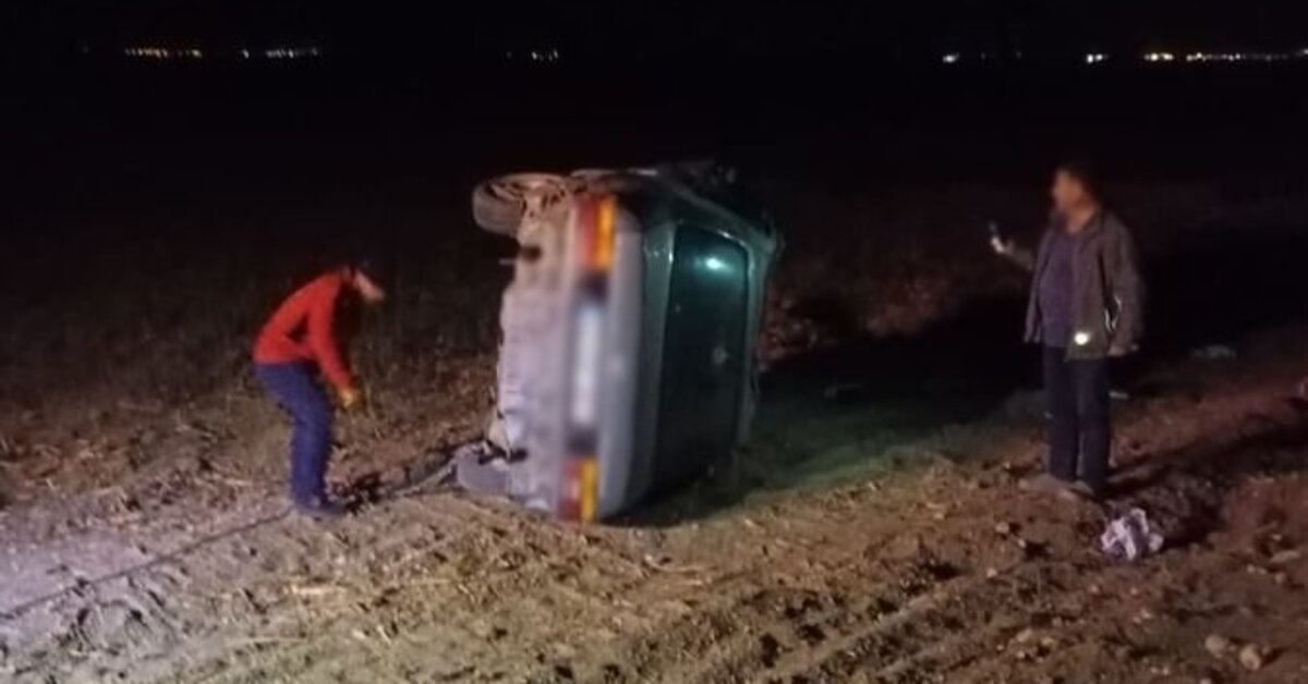 Konya’da otomobil şarampole devrildi, sürücü öldü