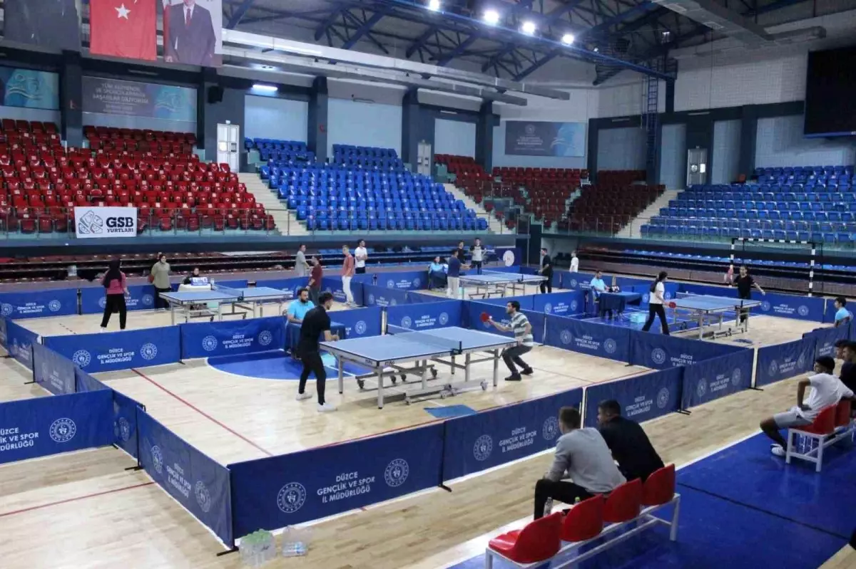 Düzce’de Yurtlar Arası Masa Tenisi Şampiyonları Belirlendi