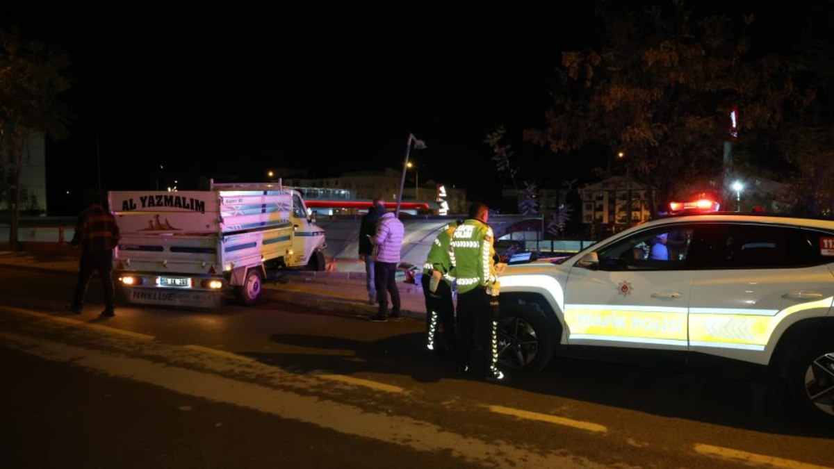 Nevşehir’de alkollüyken kaza yapan sürücü, alkollü olduğuna inanmadı